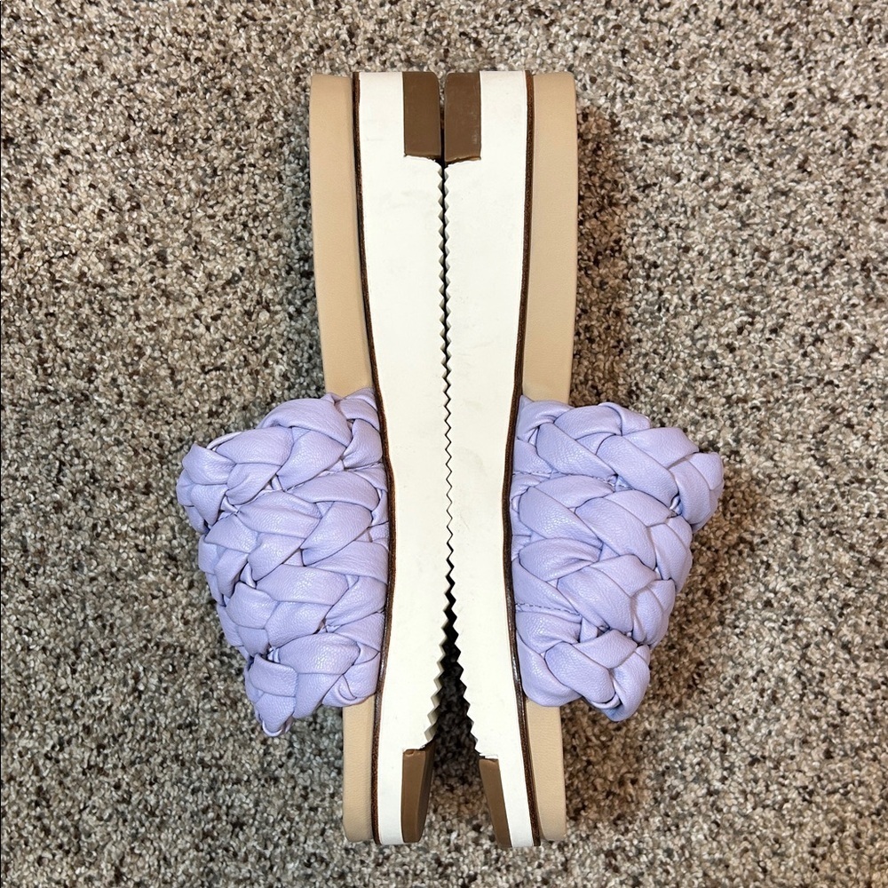 Sam Edelman Ainslie Slide Sandals Misty Lilac Purple Size 9 - Picture 3 of 12